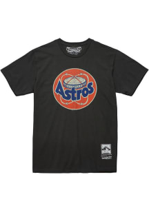 Mitchell and Ness Houston Astros Charcoal UNDER THE LIGHTS Short Sleeve Fashion T Shirt