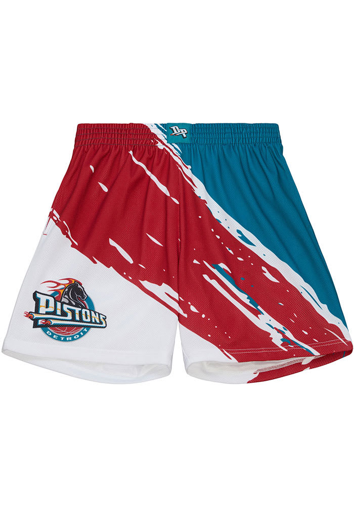 Mitchell & Ness x MLB Paint Brush Sublimated Mesh Shorts - White