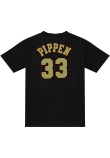 Scottie Pippen Chicago Bulls Black Flight Short Sleeve Player T Shirt