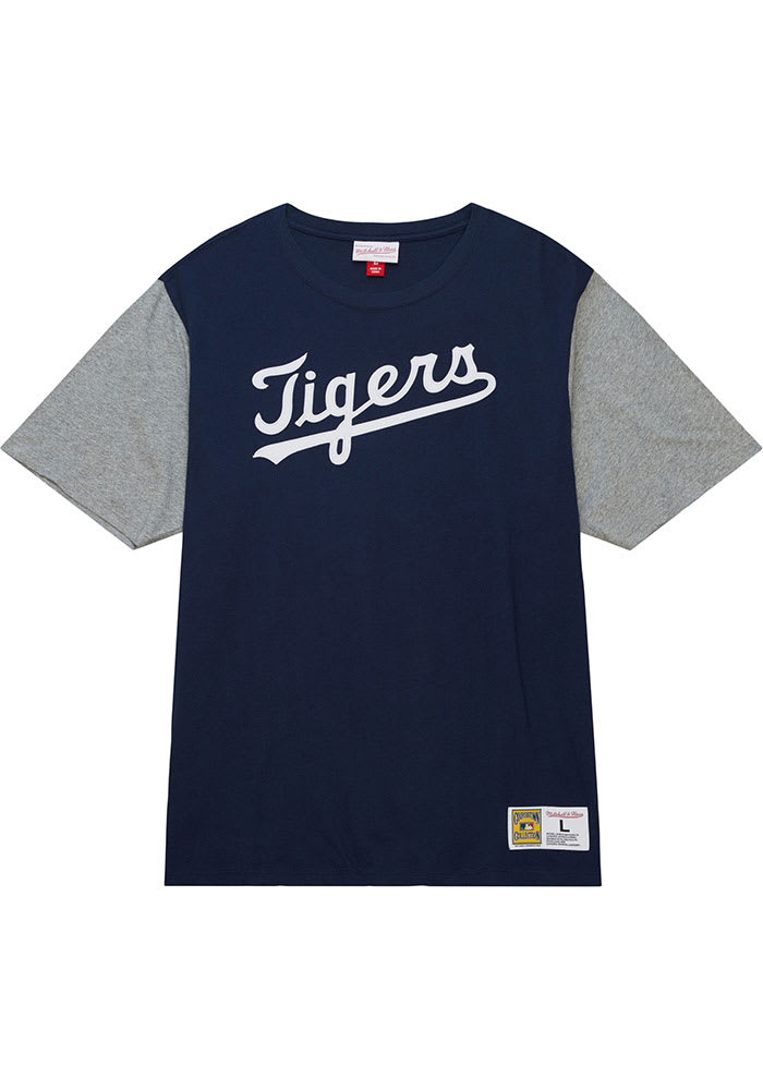 Mitchell And Ness Detroit Tigers Blank Tee (navy)