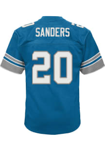 Barry Sanders Detroit Lions Youth Blue Mitchell and Ness NFL Legacy Retired Player Football Jers..