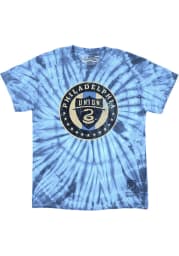 Mitchell and Ness Philadelphia Union Light Blue Vintage Logo Short Sleeve Fashion T Shirt