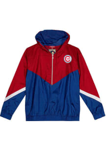 Mitchell and Ness Chicago Cubs Womens Red Windbreaker Light Weight Jacket