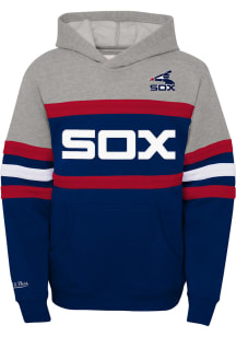 Mitchell and Ness Chicago White Sox Youth Black Head Coach Long Sleeve Hoodie