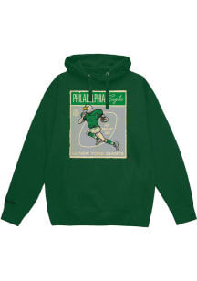 Mitchell and Ness Philadelphia Eagles Mens Kelly Green Retro Fly Eagles Fly Long Sleeve Hoodie