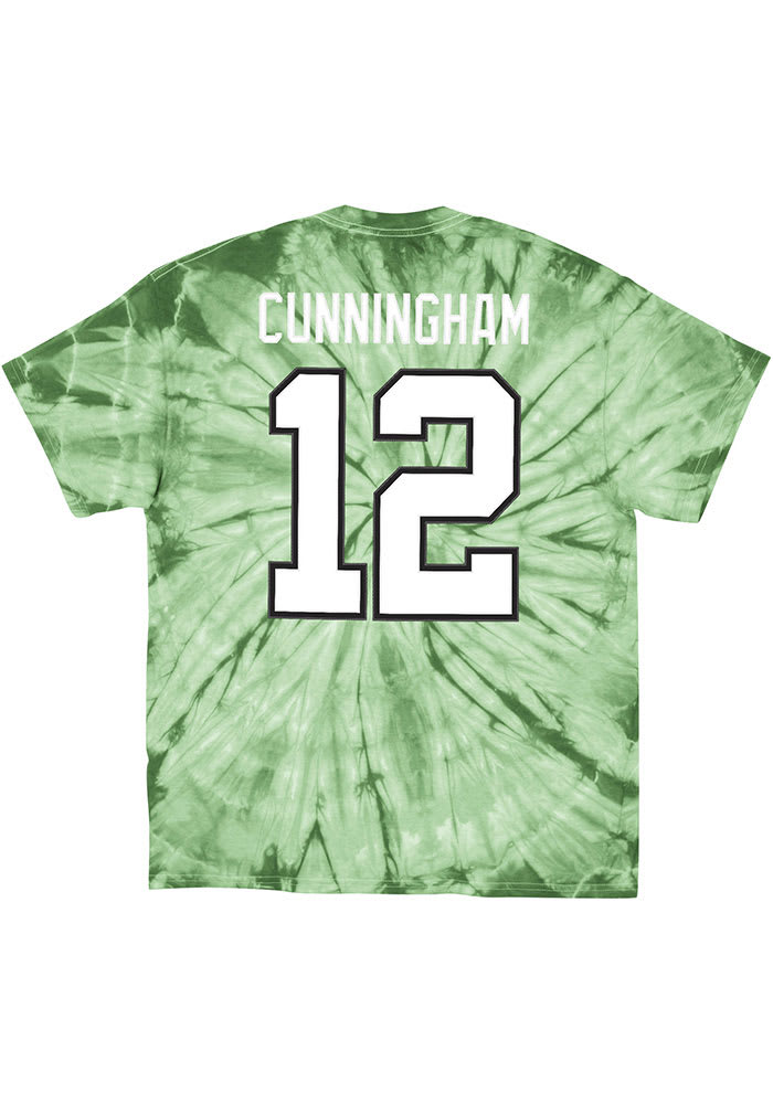 Men's Mitchell Ness Randall Cunningham Kelly Green Philadelphia Eagles  Retired Player Logo Name Number T-Shirt