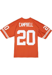Earl Campbell  Mitchell and Ness Texas Longhorns Burnt Orange Evergreen Authentic Football Jerse..