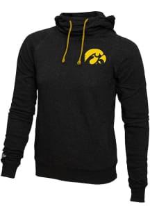 Mitchell and Ness Iowa Hawkeyes Mens Black French Terry Fashion Hood