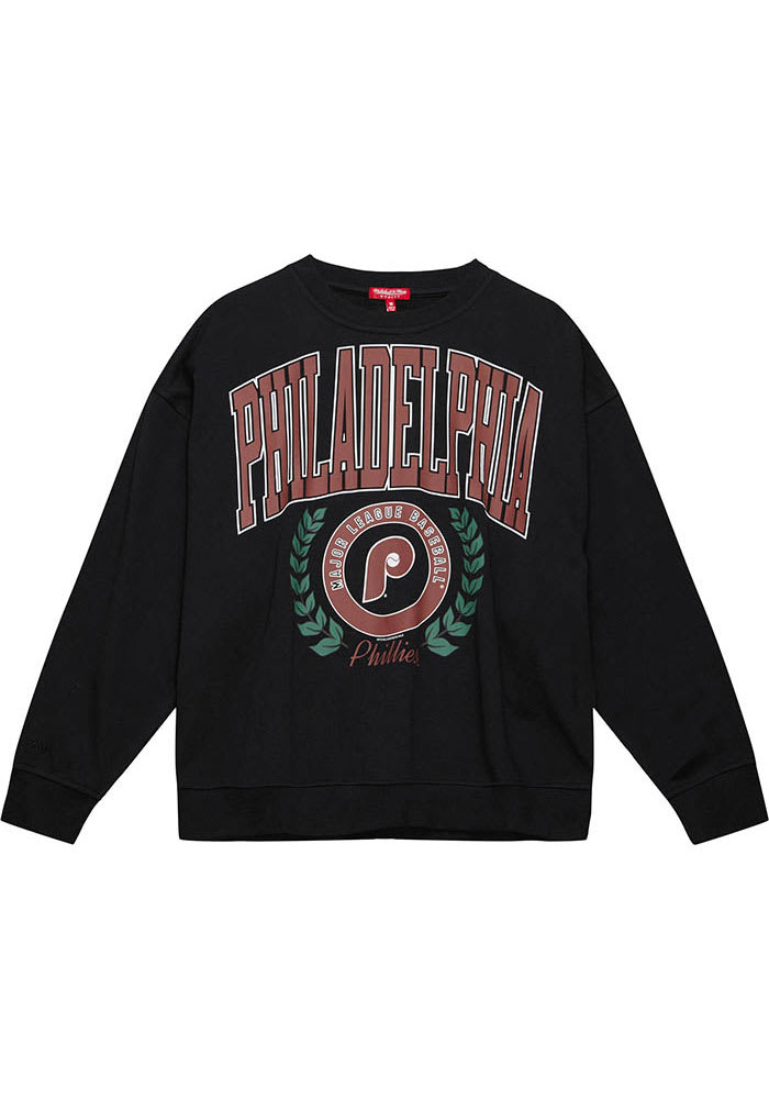 Philadelphia phillies mitchell & ness women's logo lt 2.0 pullover shirt