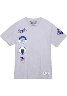 Mitchell and Ness Kansas City Royals Grey CITY COLLECTION SS TEE Short Sleeve T Shirt