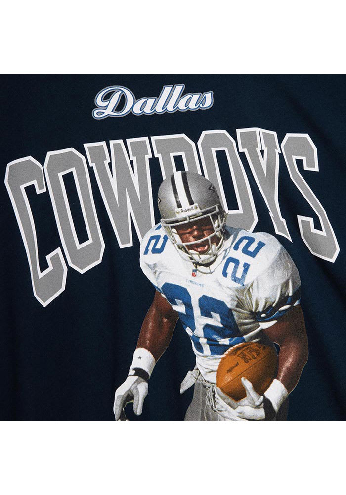 Mitchell & Ness Dallas Cowboys 3XL Tailored Fit Short Sleeve NAVY BLUE  T-Shirt