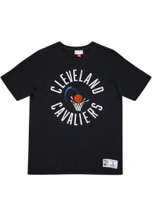 Mitchell and Ness Cleveland Cavaliers Black LEGENDARY SLUB TEE Short Sleeve Fashion T Shirt