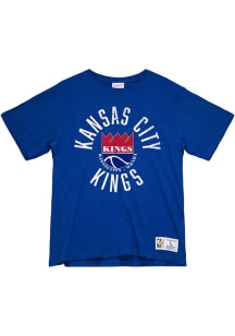 Mitchell and Ness Kansas City Kings Blue LEGENDARY SLUB TEE Short Sleeve Fashion T Shirt