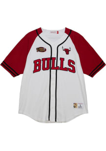 Mitchell and Ness Chicago Bulls Mens White Practice Day Jersey