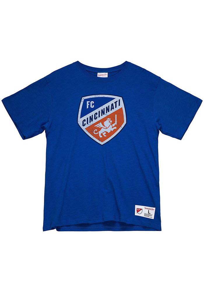 Mitchell and Ness FC Cincinnati Blue Legendary Slub Short Sleeve Fashion T Shirt