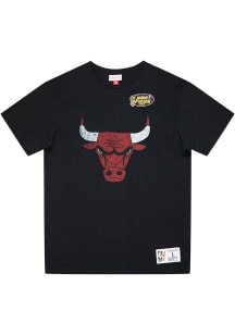 Mitchell and Ness Chicago Bulls Black Legendary Slub Short Sleeve Fashion T Shirt
