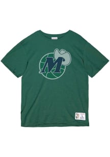 Mitchell and Ness Dallas Mavericks Green Legendary Slub Short Sleeve Fashion T Shirt