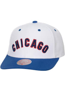 Mitchell and Ness Chicago Cubs Evergreen Pro Cooperstown Snap Adjustable Hat - White