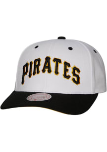 Mitchell and Ness Pittsburgh Pirates Evergreen Pro Cooperstown Snap Adjustable Hat - White
