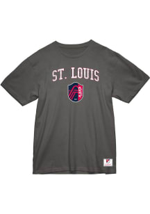 Mitchell and Ness St Louis City SC Grey City Pride Short Sleeve T Shirt