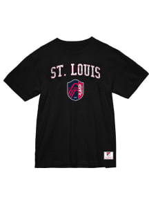 Mitchell and Ness St Louis City SC Black City Pride Short Sleeve T Shirt