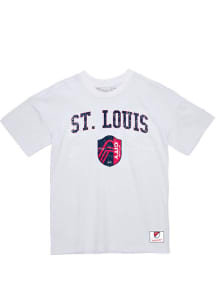 Mitchell and Ness St Louis City SC White City Pride Short Sleeve T Shirt
