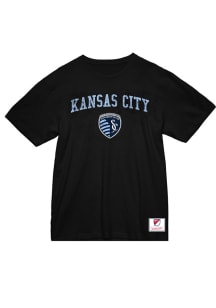 Mitchell and Ness Sporting Kansas City Black City Pride Short Sleeve T Shirt