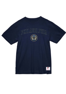 Mitchell and Ness Philadelphia Union Navy Blue City Pride Short Sleeve T Shirt