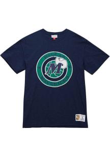 Mitchell and Ness Dallas Mavericks Navy Blue Legendary Slub Short Sleeve Fashion T Shirt