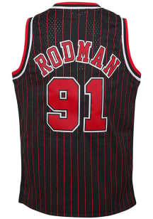 Dennis Rodman  Mitchell and Ness Chicago Bulls Youth NBA Swingman Black Basketball Jersey