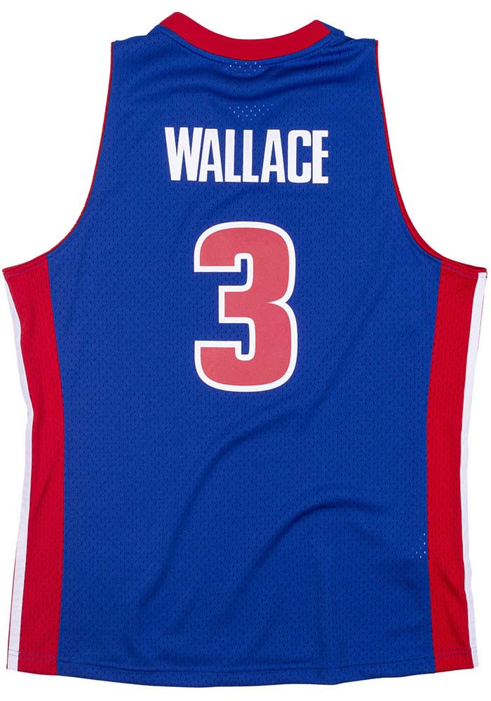 Adidas Detroit Pistons Swingman Royal Blue Ben Wallace Road Jersey - Men's