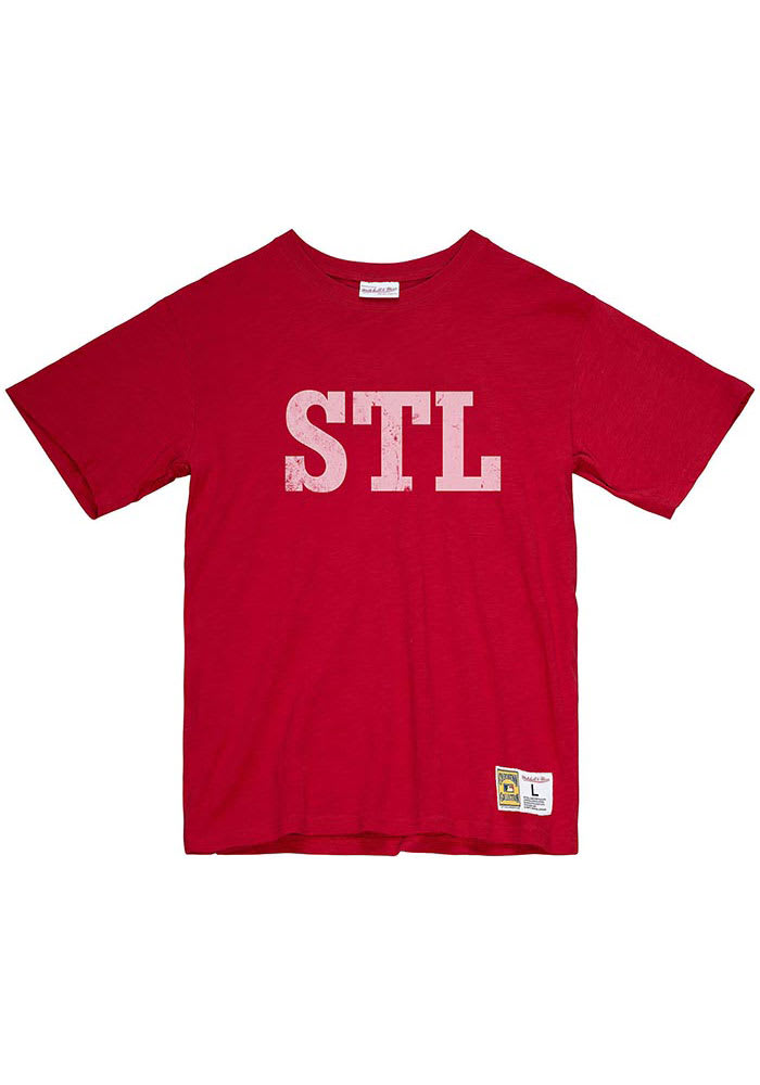 St. Louis Cardinals Homage Busch Stadium T-Shirt Navy Unisex Cotton all size