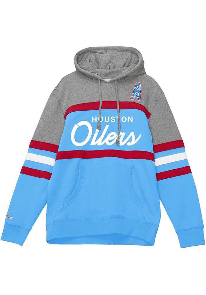 Men's Mitchell & Ness Light Blue Houston Oilers All Over 2.0