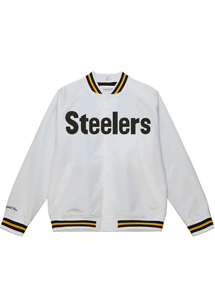 Lightweight Satin Jacket Pittsburgh Steelers - Shop Mitchell