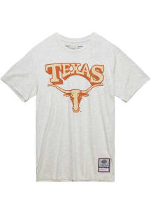 Mitchell and Ness Texas Longhorns Oatmeal Arch Mascot Short Sleeve T Shirt