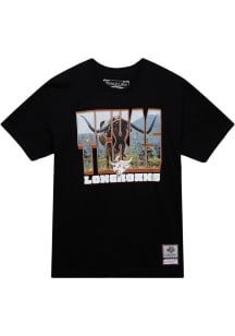 Mitchell and Ness Texas Longhorns Black PR Short Sleeve T Shirt
