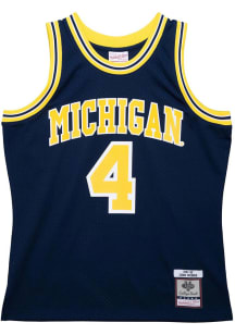 Chris Webber  Mitchell and Ness Michigan Wolverines Navy Blue Player Jersey