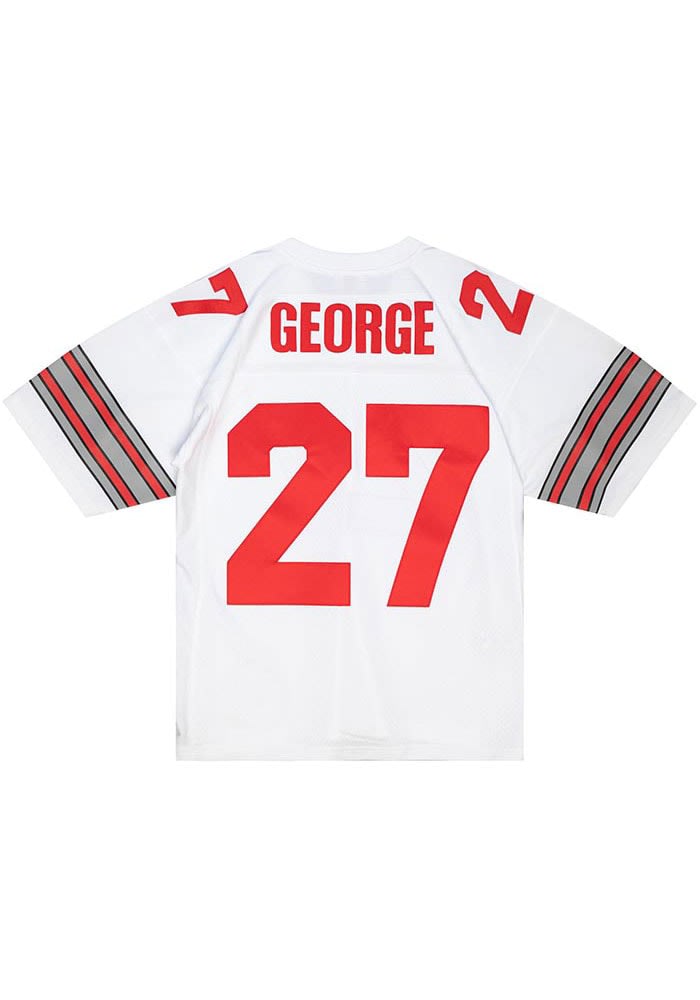 Eddie George Mitchell and Ness Ohio State Buckeyes Player Football Jersey