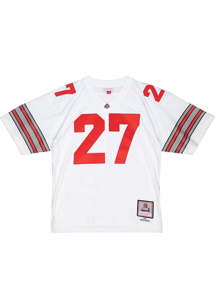 Eddie George Mitchell and Ness Ohio State Buckeyes Player Football Jersey