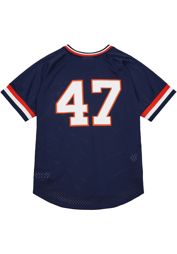 Detroit Tigers Jack Morris Mitchell and Ness NAVY 1984 Batting