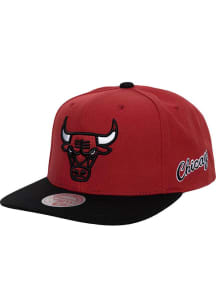 Mitchell and Ness Chicago Bulls Red HWC Team Origins Mens Snapback Hat