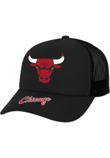 Mitchell and Ness Chicago Bulls HWC Team Origins Trucker Adjustable Hat - Black