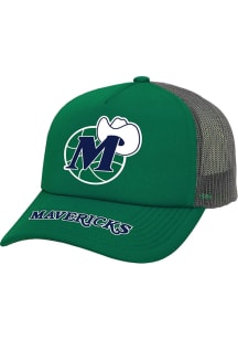 Mitchell and Ness Dallas Mavericks HWC Team Origins Trucker Adjustable Hat - Green