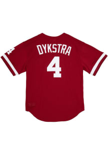 Lenny Dykstra Philadelphia Phillies Mitchell and Ness 1991 Batting Practice Cooperstown Jersey -..