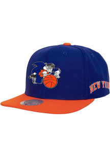 Mitchell and Ness New York Knicks Blue HWC Team Origins Mens Snapback Hat