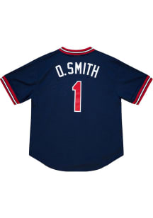 Ozzie Smith St Louis Cardinals Mitchell and Ness 1994 Batting Practice Cooperstown Jersey - Navy..