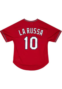 Tony La Russa St Louis Cardinals Mitchell and Ness 1996 Batting Practice Cooperstown Jersey - Re..