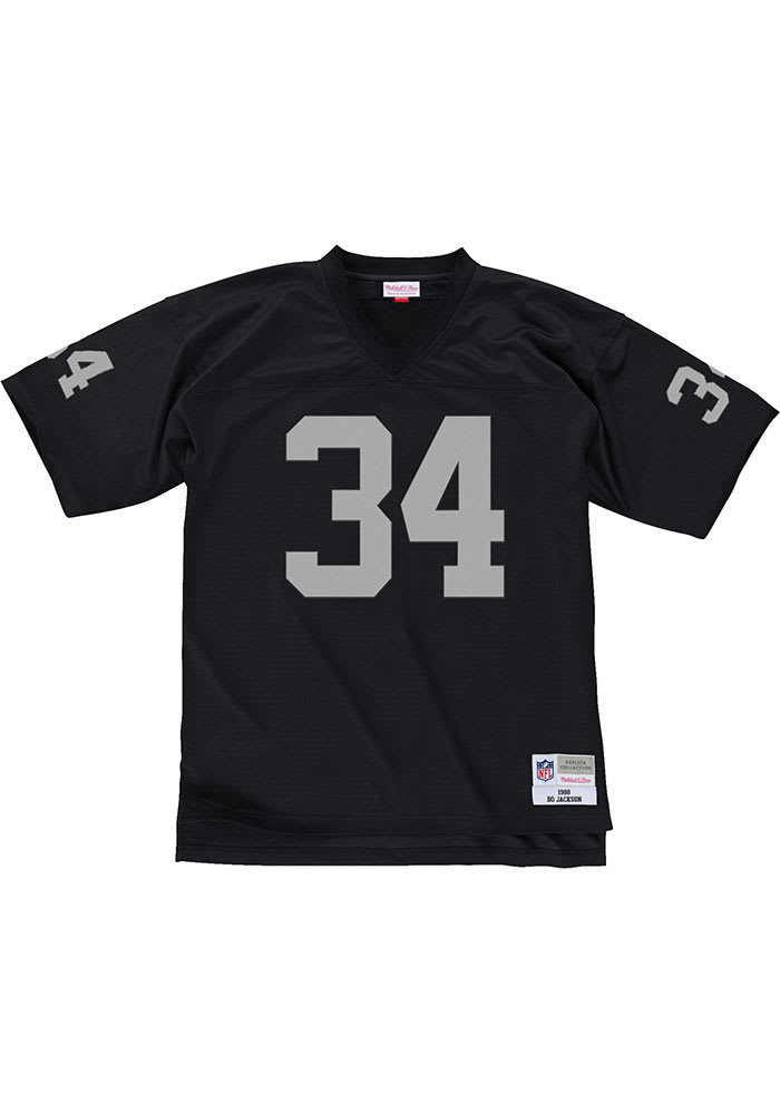 Las Vegas Raiders Bo Jackson Mitchell and Ness BLACK 1988