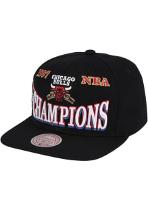 Mitchell and Ness Chicago Bulls Black NBA 1997 Champions Mens Snapback Hat