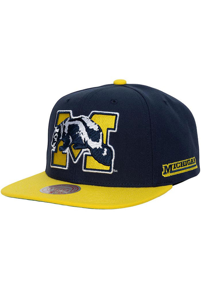 Michigan Wolverines Mitchell and Ness Snapback Hat